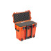 Кейс пластиковый OffRoadTeam Серия-Element модель EL613440 ОРАНЖЕВЫЙ, внутренние размеры 460*205*405мм, IP65, с колесами