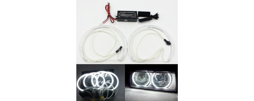 Светодиодные кольца Angel Eyes CCFL BMW E46 2D, комплект арт: OP-AY-CCFL-046-2D