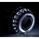 Биксеноновая линза Optima TURBINE DUBLE CCFL 2,5 дюйма под лампу Н1 бленда круглая-F2 подсветка колец 2CCFL арт: LENS-2.5-F2