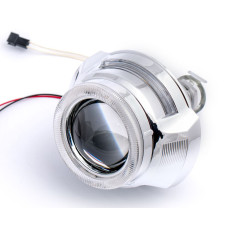 Биксеноновая линза Optima Ultimate Morimotto H1 2.5 M88 Porsche Design CCFL с ангельскими глазками арт: LENS-2.5-M88