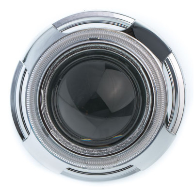 Биксеноновая линза Optima MAGNUM 3.0 дюйма под лампу Н1 бленда круглая-108 подсветка колец CCFL арт: LENS-3.0-108