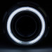 Биксеноновая линза Optima MAGNUM 3.0 дюйма под лампу Н1 бленда круглая-108 подсветка колец CCFL арт: LENS-3.0-108