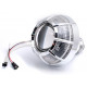 Биксеноновая линза Optima Nuclear Blast 3.0" D2S, модуль под лампу D2S 3.0 дюйма, бленда Nuclear Blast с АГ ССFL арт: LENS-3.0-NB