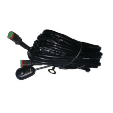 Проводка для 2 фар, проводов 3м, нагрузка MAX 30А, с клавишей и предохранителем арт: NL-PR-11