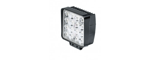 Фара светодиодная 48W, 16 LED, рабочий свет, 110*110*72мм арт: NL-W4048R