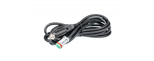 Проводка для Одной фары мощностью до 100W, 12V, длина проводов 3м, нагрузка до 15А, ОТ ПРИКУРИВАТЕЛЯ