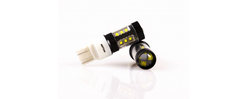 Светодиодная лампа 7443 (W21/5W) Optima Premium CREE 80W 12V (W3X16g) 1 шт. арт: OP-7443-80W
