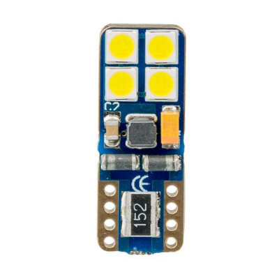 Светодиодная лампа W5W (T10) Optima Premium SAMSUNG Chip 8, CAN, 12V арт: OP-W5W-SM8