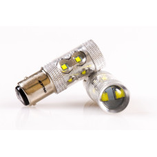 Светодиодная лампа P21/4W Optima Premium CREE*10LED*5W, 5100K, 50W, 12-24V, (Ba15d), двухконтактная, 1 шт. арт: OP-P21/4W-50W