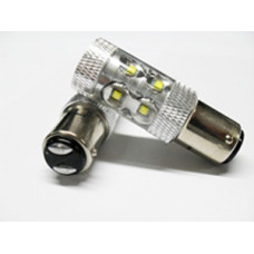 Светодиодная лампа P21/5W Optima Premium CREE*10LED*5W, 5100K, 50W, 12-24V, (BaY15d), двухконтактная, 1 шт. арт: OP-P21/5W-50W