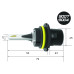 Автомобильная светодиодная лампа HB5 Optima LED TURBINE комплект 2 лампы арт: TU-HB5