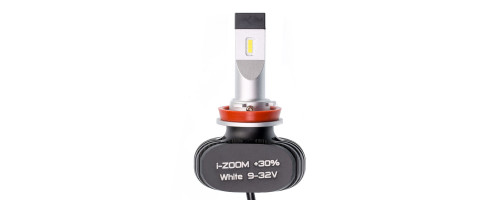 Светодиодные лампы H11 Optima LED i-ZOOM +30%, Seoul-CSP, White, 9-32V, 2 лампы арт: i30-H11