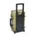 Кейс пластиковый объем 26.55л, с колесиками, ЗЕЛЕНЫЙ внутренние размеры 522*275*185мм, IP67 (ORT512722)