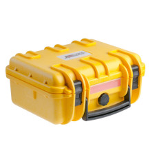 Кейс пластиковый объем 6,44л, ЖЕЛТЫЙ внутренние размеры 278*203*115мм, IP67
