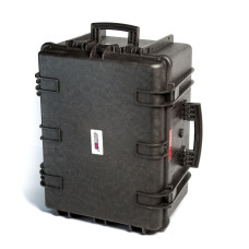 Кейс пластиковый объем 84.28л, ЗЕЛЕНЫЙ с колесиками, внутренние размеры 584*440*328мм, IP67