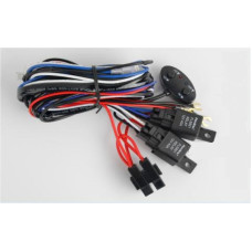 Проводка для 2 фар, раздельное включение, длина проводов 2,5м, 12V, нагрузка MAX 30А, два реле арт: NL-PR-04