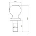 Шар для фаркопа 1-7/8"X1"X2-1/8" 3,5 тонны палец 1"