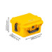 Кейс пластиковый OffRoadTeam Серия-Element модель EL613075 ЖЕЛТЫЙ, внутренние размеры 272*220*197мм, IP65