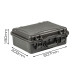 Кейс пластиковый OffRoadTeam Серия-Element модель EL613400 ЧЕРНЫЙ, внутренние размеры 465*330*184мм, IP65