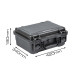Кейс пластиковый OffRoadTeam Серия-Element модель EL613450 ЧЕРНЫЙ, внутренние размеры 380*258*173мм, IP65