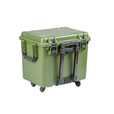 Кейс пластиковый OffRoadTeam Серия-Element модель EL613460 ЗЕЛЕНЫЙ, внутренние размеры 465*328*410мм, IP65, с колесами