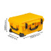 Кейс пластиковый OffRoadTeam Серия-Element модель EL613620 ЖЕЛТЫЙ, внутренние размеры 508*356*254мм, IP65, с колесами