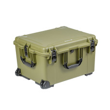 Кейс пластиковый OffRoadTeam Серия-Element модель EL613750 ЗЕЛЕНЫЙ, внутренние размеры 580*465*354мм, IP65, с колесами