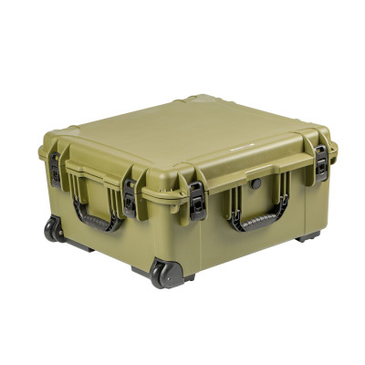 Кейс пластиковый OffRoadTeam Серия-Element модель EL613875 ЗЕЛЕНЫЙ, внутренние размеры 595*555*300мм, IP65, с колесами