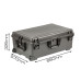 Кейс пластиковый OffRoadTeam Серия-Element модель EL613950 ЧЕРНЫЙ, внутренние размеры 765*485*290мм, IP65, с колесами