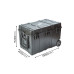 Кейс пластиковый объем 161.8л, с колесами, внутренние размеры 807*402*499мм, IP67 БЕЗ НАПОЛНИТЕЛЯ (ORT804050)