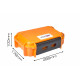 Кейс пластиковый объем 2.57л, Orange, для инструмента внутренние размеры 230*140*80мм, IP67 (ORT231408)