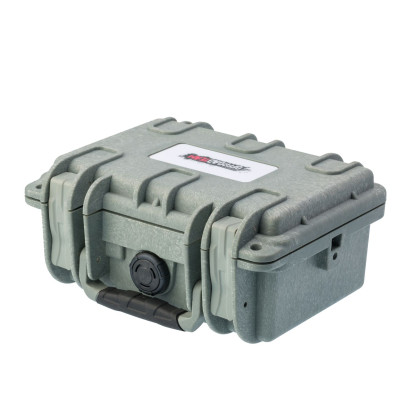 Кейс пластиковый объем 2л, СЕРЫЙ, внутренние размеры 193*122*85мм, IP67 (ORT191208)