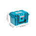 Кейс пластиковый объем 3,17л, СИНИЙ внутренние размеры 193*122*135мм, IP67 (ORT191213)