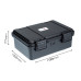 Кейс пластиковый серия МС модель MCA181207, внутренние размеры 180*120*69мм, объем 1,49л, IP65