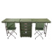 Мобильный стол OffRoadTeam серия-Big с СЕЙФОМ, стульями, ящиками, размеры в сборе 1920*532*750мм, IP65