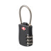 Замок кодовый, модель 007, гибкая дужка из троса толщиной 3 мм, размер мм с функцией TSA