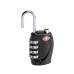 Замок кодовый, модель 330 стальная дужка диаметром 3,5 мм, с функцией TSA