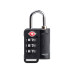 Замок кодовый, модель 340 стальная дужка диаметром 3,5 мм, с функцией TSA