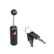 Замок с ключом, модель 626 дужка из троса толщиной 3 мм, с функцией TSA