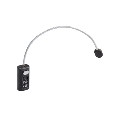 Замок кодовый, модель 653L дужка из троса толщиной 3 мм, длина 185 мм