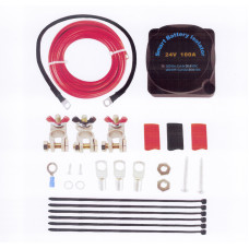 Комплект для подключения двух АКБ 24V с индикатором и авто переключением