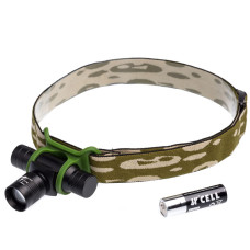 Налобный фонарь PRO-GH08MINI zoom, включение с боку, CREE XM-L T6 3W