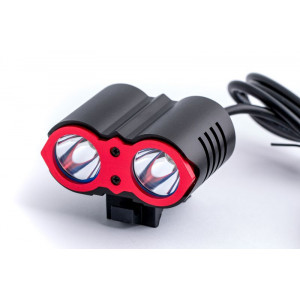 Фара велосипеда Ultra Fire PRO-H03RED, 2LED, 2200 Lm, CREE X-ML2 T6 10W