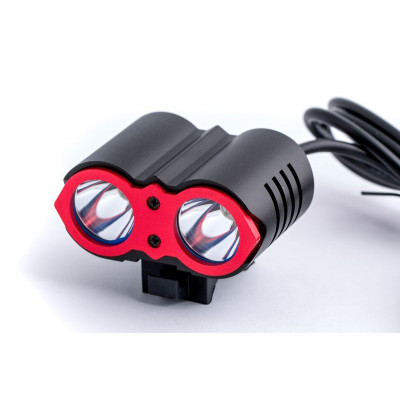 Фара велосипеда Ultra Fire PRO-H03RED, 2LED, 2200 Lm, CREE X-ML2 T6 10W