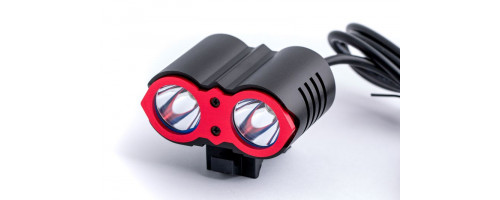 Фара велосипеда Ultra Fire PRO-H03RED, 2LED, 2200 Lm, CREE X-ML2 T6 10W