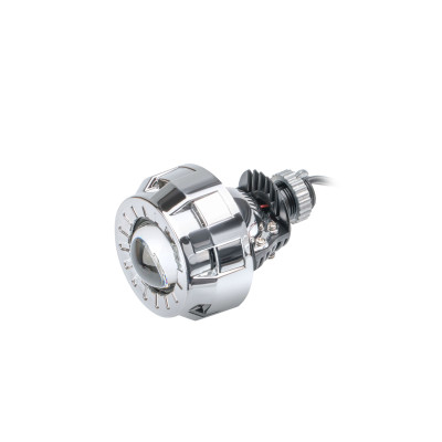 Светодиодная линза Optima Premium Bi-LED Micro Round 1.8", с круглой блендой, цвет белый, 1 шт.