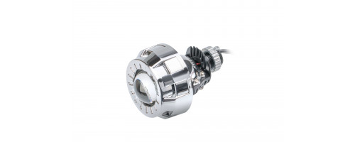 Светодиодная линза Optima Premium Bi-LED Micro Round 2.0", с круглой блендой, цвет белый, 1 шт.