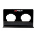 Подставка под линзы Optima для установки на шпильки, для двух линз, Черная из оргстекла