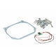 Переходные рамки Mercedes Benz E-class IV дорест W212 2009-2013 с AFS и GL-class I дорест и рест X164 2006-2012 с AFS для установки линз Optima Bi-LED с креплением Hella 3R/5R с модулем обманки