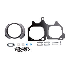 Переходные рамки Toyota Tundra (2021-2025) в обе секции с 4-мя масками для линз с креплением Hella 3R/5R